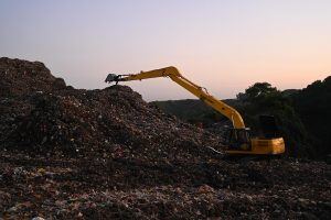 digger-at-landfill