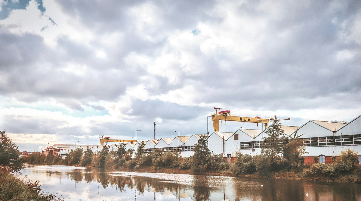 factory by a river