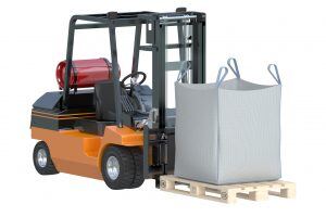 forklift with super sacks